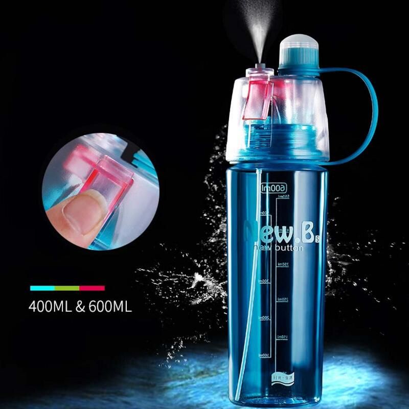 Grosshandel Neue Kreative Spray Wasserflasche Portable Zerstaubung Flaschen Outdoor Sports Gym Trinken Drinkware Flaschen Shaker 400 Ml 600 Ml Von Homeju 8 44 Auf De Dhgate Com Dhgate