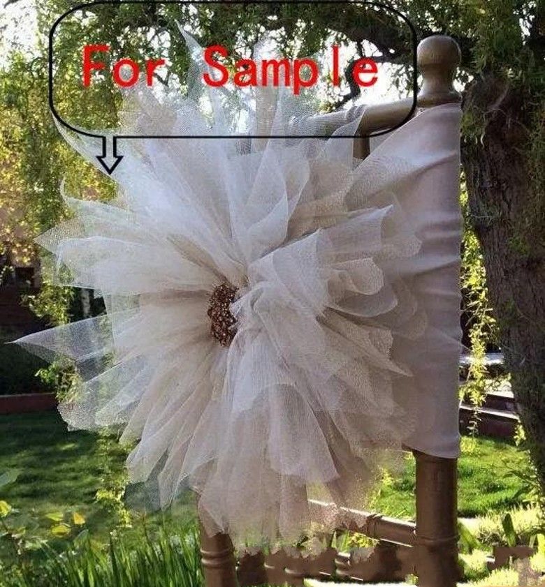2020 2018 For 3d Flower Chair Sashes Chair Covers Sample Link New