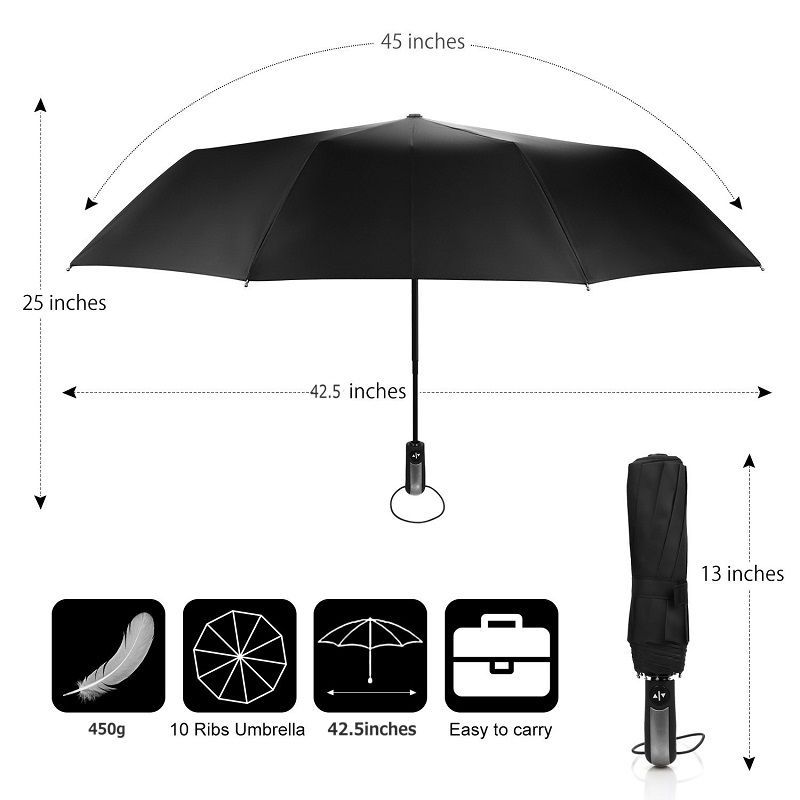 Discount Free Fedex Automatic Umbrella Travel Beach Umbrellas Auto Open