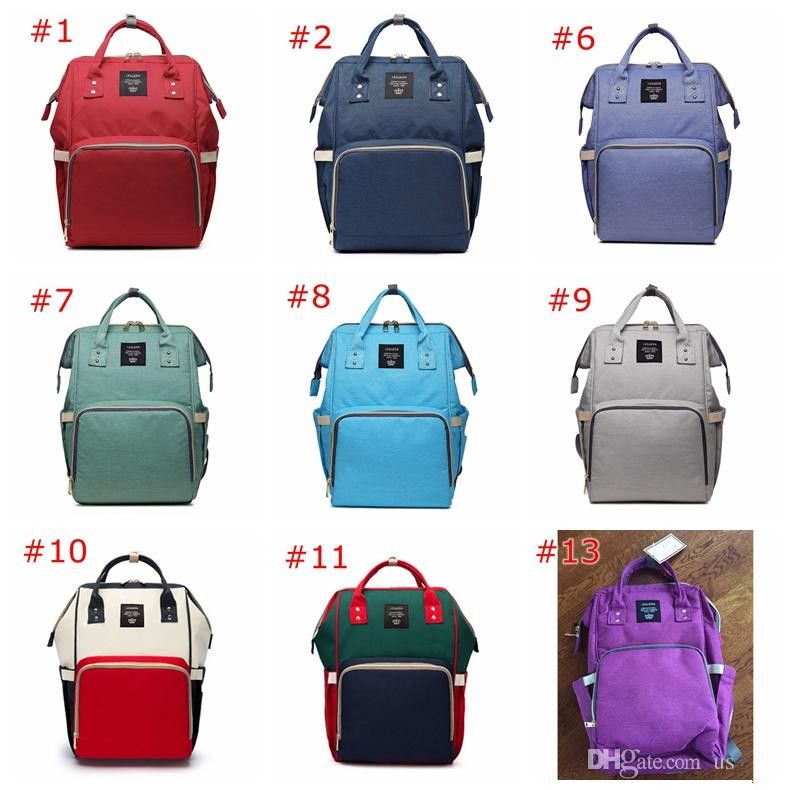 Acquista I Mommy Zaini Tinta Unita Patchwork Adulti Pannolini Pannolini Borse Zaino Borse Da Viaggio Esterni A 19 93 Dal Us Baby Dhgate Com