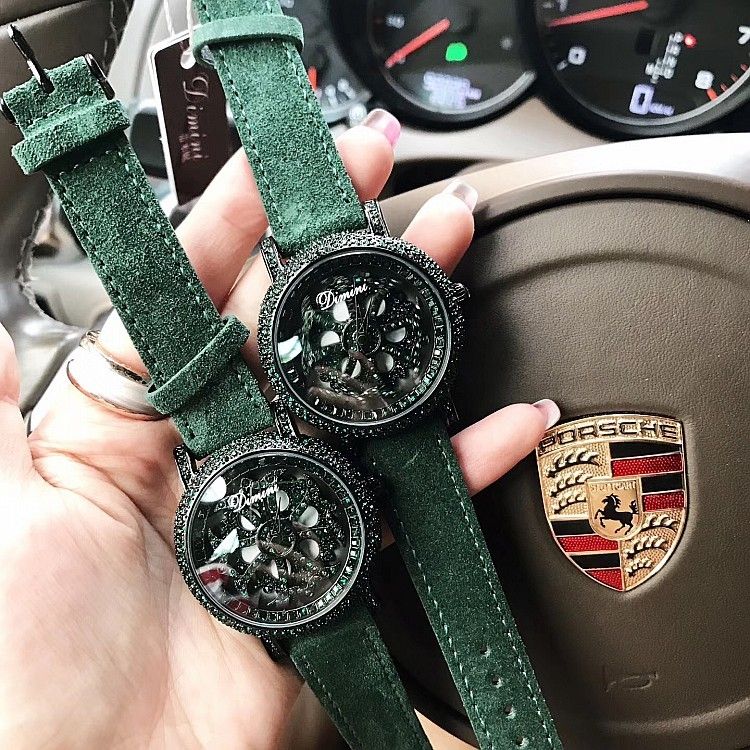 Compra 2018 Señora De Lujo De Calidad Superior Reloj Cristalino Mujer  Vestido Watch.Fashion Felpa Cuero Genuino Relojes Verde Mujer Relojes De  Pulsera S924 Barato | Entrega Rápida Y Calidad | Es.Dhgate