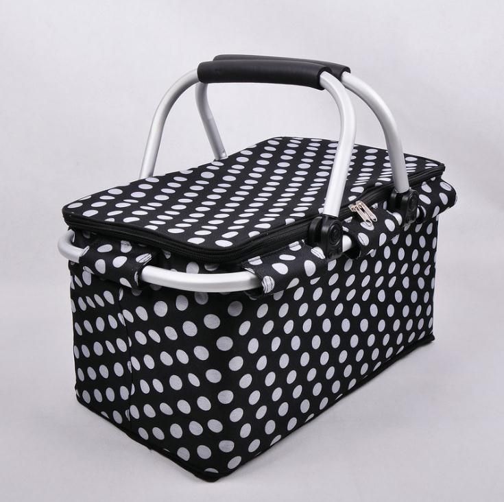 Picnic Baskets Folding Outdoor Camping Cooler Insulated 600D Oxford