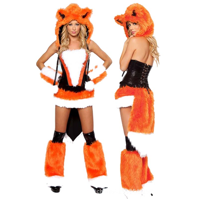 Orange Sexy Carnival Cosplay Winter Fox Costume Faux Fur Animal Uniform Halloween Plush Cat Outfits Christmas Theme Costume Adult Costume Parties Halloween Costumes Theme From Hilllin1989 25 56 Dhgate Com