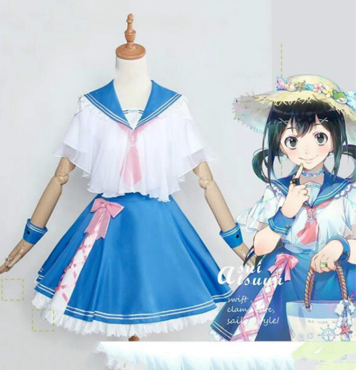 19 Anime My Hero Academia Asui Tsuyu Boku Lolita Sailor Dress Cosplay Costume Funny Group Costumes For Adults Kid Group Costumes From Dream7 48 43 Dhgate Com