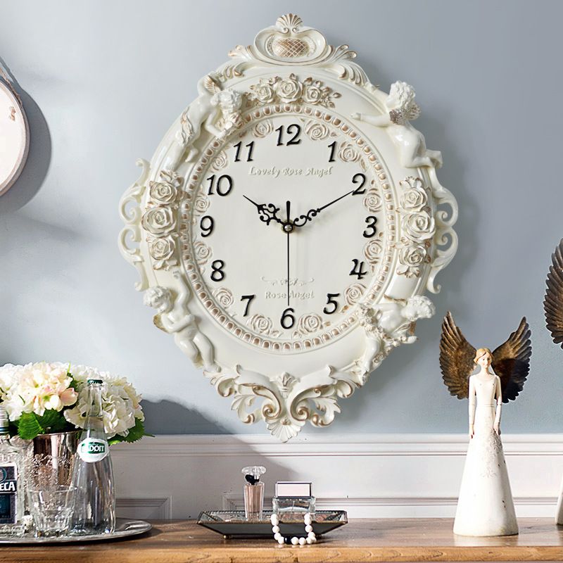 European Creative Decorative Wall Clock Living Room Bedroom Silent