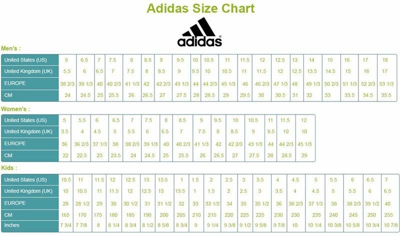 yeezy kids size chart