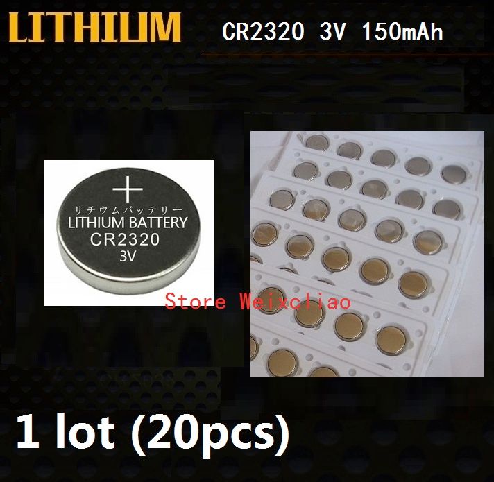 1 Cr2320 3v Lithium Li Ion Button Cell Battery Cr 2320 3 Volt Li Ion Coin Batteries Tray Package 9v Rechargeable Battery Automotive Battery From Weixcliao1 19 95 Dhgate Com