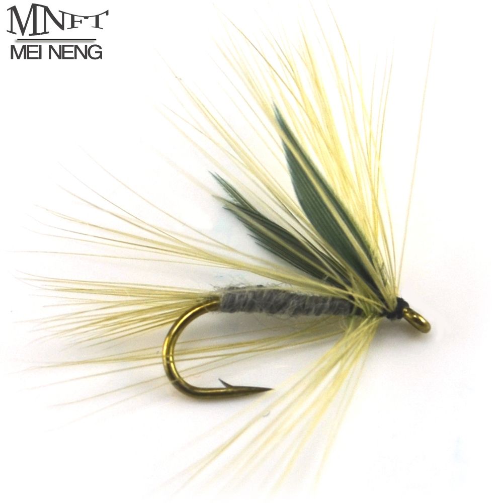 choix de tailles Black /& Paon Dry Mouches 6 pack trout fly de pêche Mouches sèches