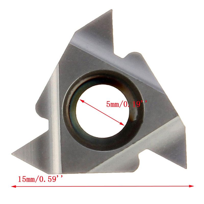 10pcs 16 ER 3//8/" AG60 Carbide Threading Insert For Turning Tool 16ER AG60 CNC