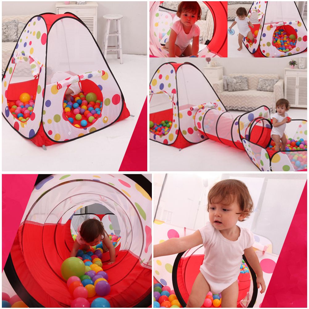 children's pop up play tent and tunnel