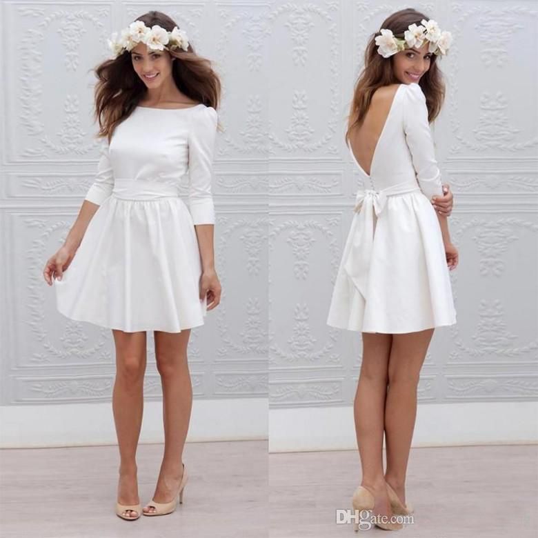 little white dress wedding