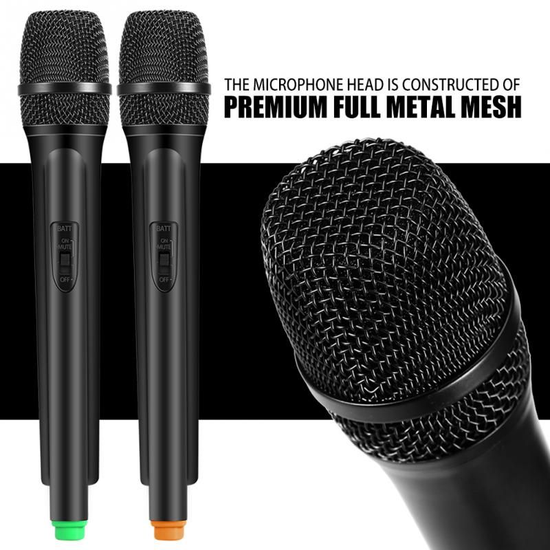 Haut-parleur Sans Fil Multifonctions Micro Bluetooth Portable Karaoke Microphone Pour Singing Party Musique Jouer Batterie Inclus Noir Accessoires Microphone