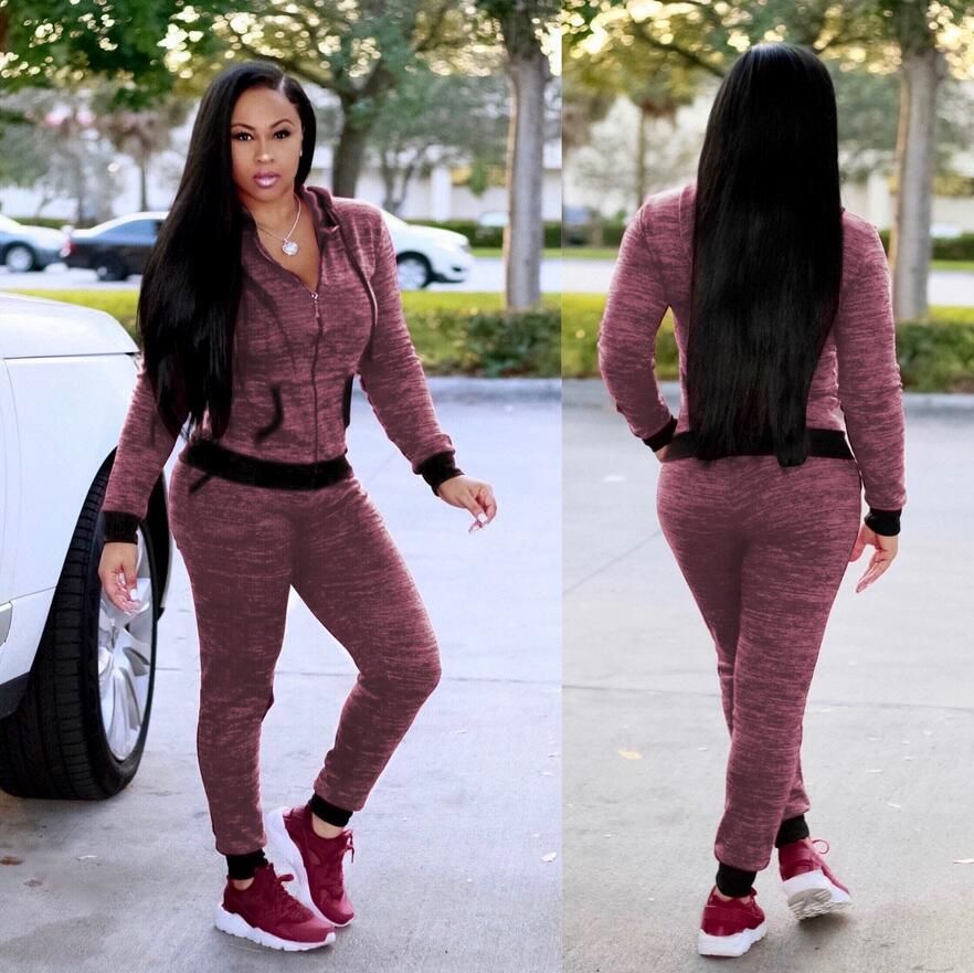 Compra Venta Al Por Mayor 2019 Mujeres Ropa Deportiva Sudaderas Con Capucha  Estampado Rosa Sudadera + Pantalones 2 Piezas Conjunto Primavera Mujeres  Jogging Traje Deportivo Para Mujer Ocio Chándal Barato | Entrega