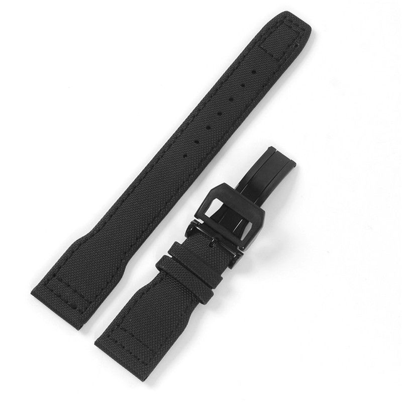 22mm black nylon black buckle