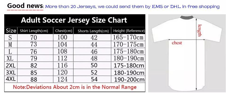 Dhgate Jersey Size Chart