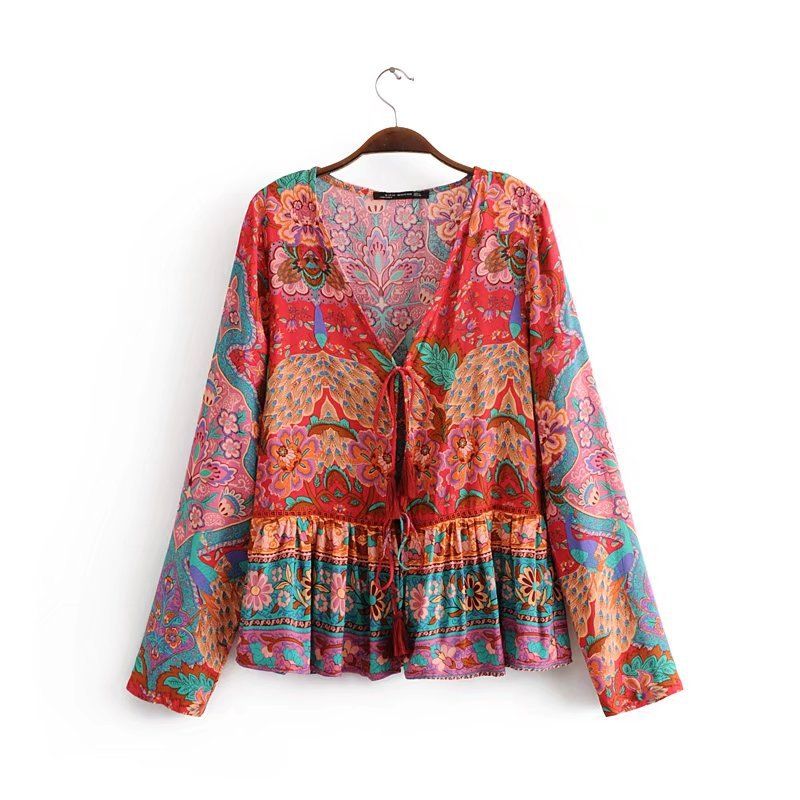 boho shirts blouses