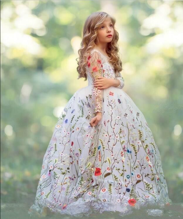 floral flower girl dresses