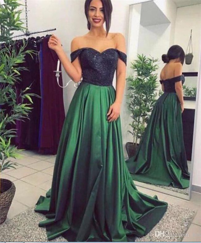 hunter green prom