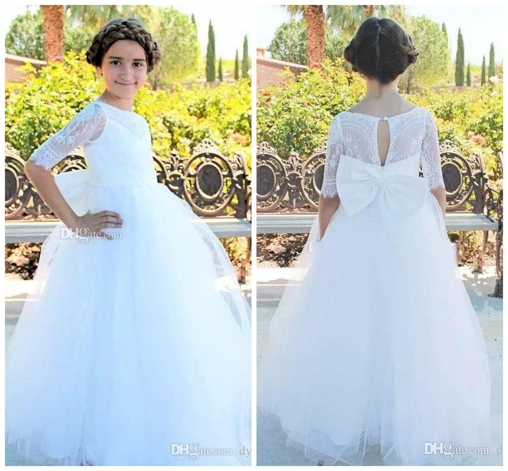 girls plus size communion dresses