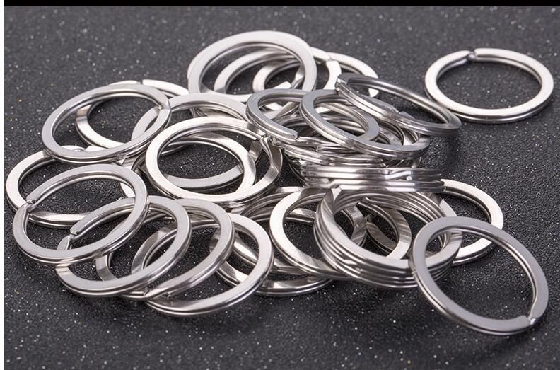 35mm DIY Key Rings 304 Stainless Steel Keyrings For Jewelry DIY