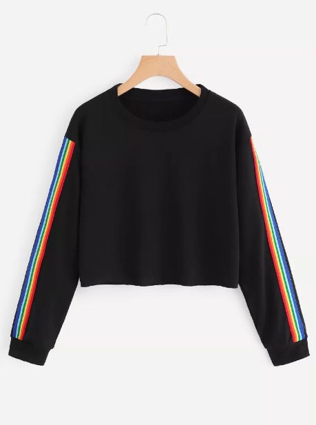 grey rainbow moletom com capuz