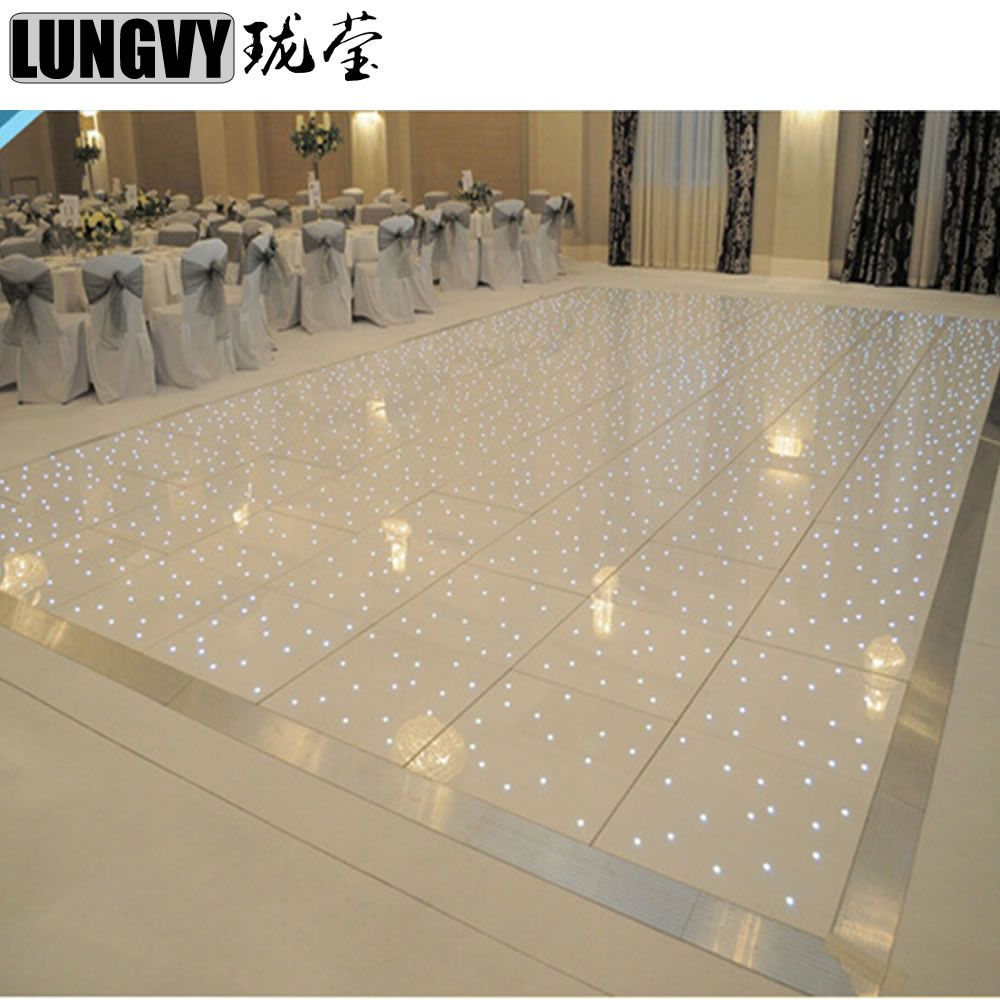 2020 Floors Starlit Led Dance Floor White Black Led Star Dancing