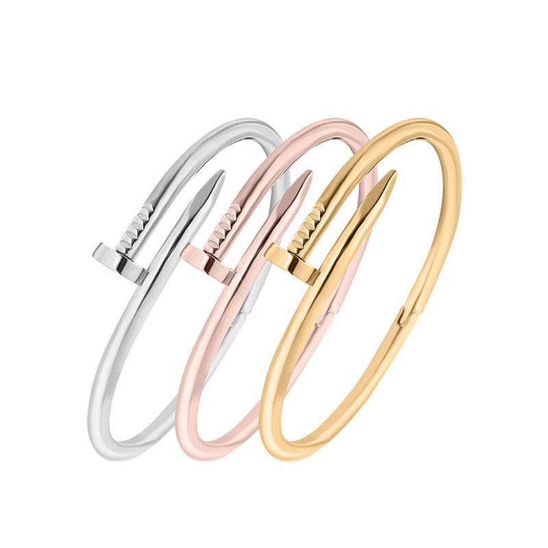 de uñas Brazaletes de cobre Pulseras de amor de cobre para las Pulsera