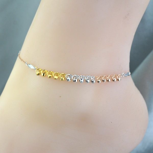 pure gold anklets