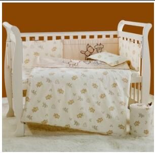 white cot bed set