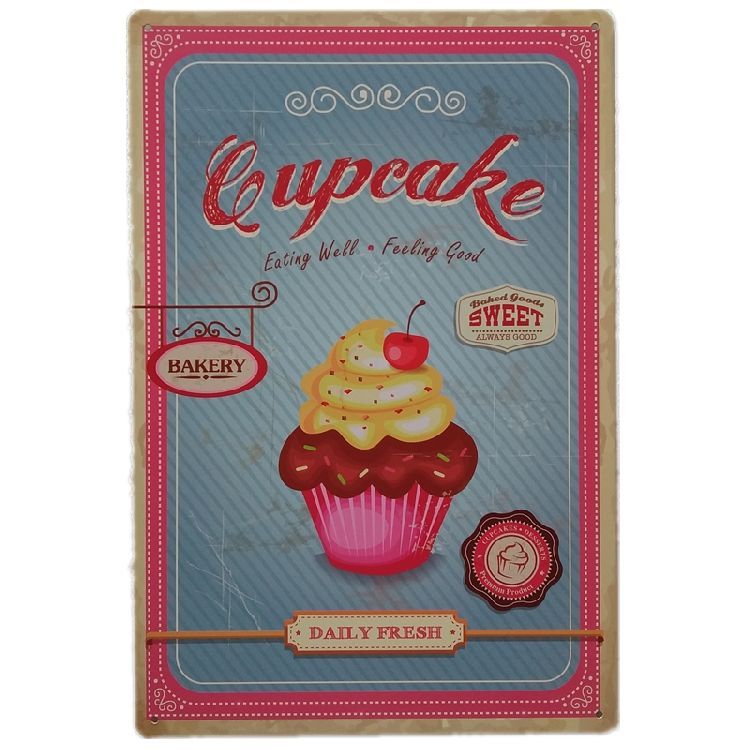 2019 Bakery Cupcake Vintage Metal Signs Home Decor Cafe Bar
