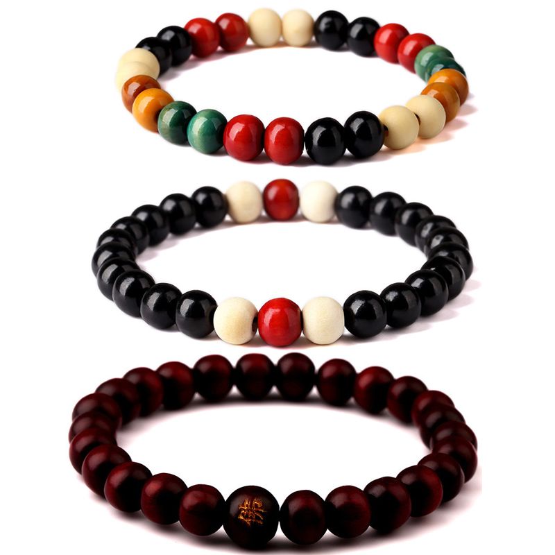 chinese wood bead bracelet