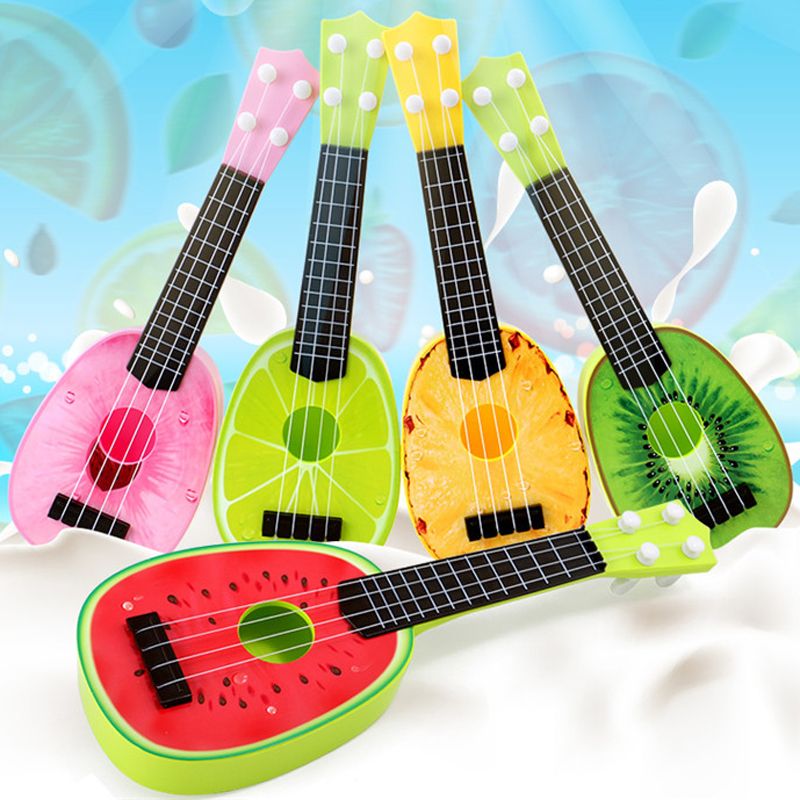 xinzhi 36Cm Fruit Ukulele Guitare Fruit Guitare 4 Cordes Uke Entertainment Toys Pour B/éb/és Et Enfants # 3 Fraise