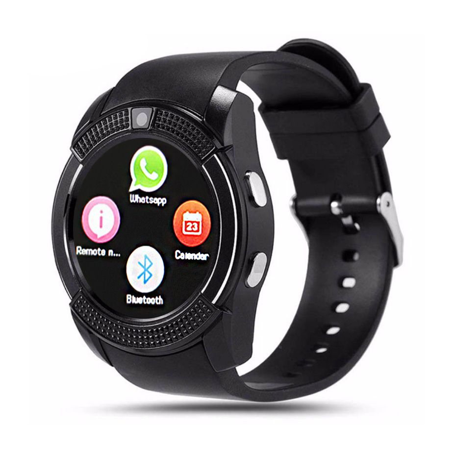 V8 Smart Watch Bluetooth Smartwatch With 0 3m Remote Control