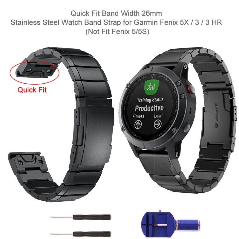 26mm stainless steel watch band