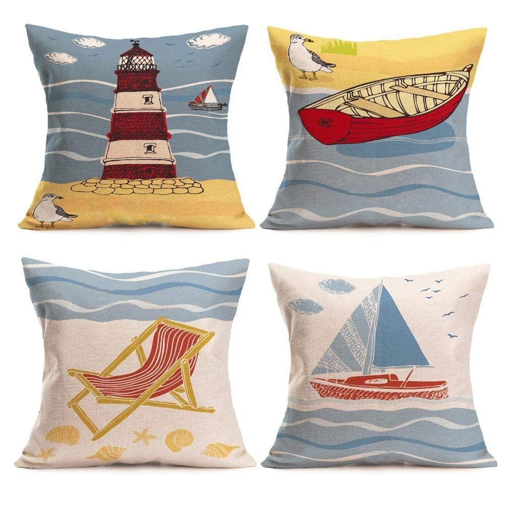 beach themed pillow cases