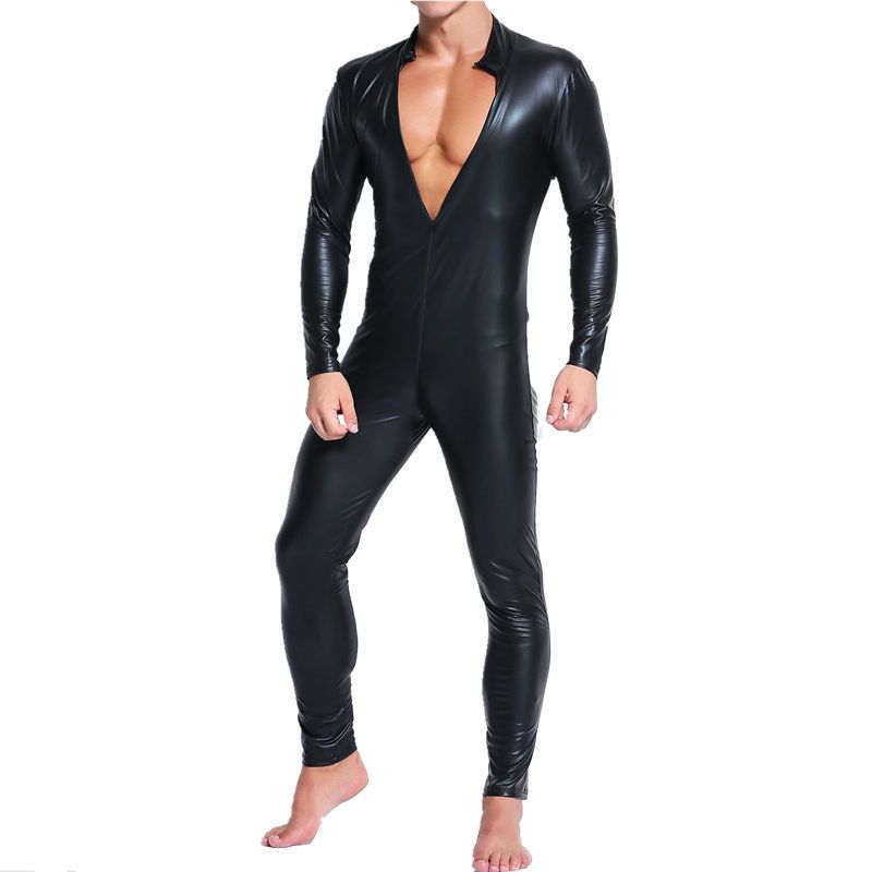 Acquista Tuta Aderente Con Cerniera Uomo In Ecopelle Tuta Sportiva Aderente  A Maniche Lunghe Uomo Elasticizzata Slim Tuta Clubwear M XXL A 28,43 € Dal  Xiangdeng88 | DHgate Italy