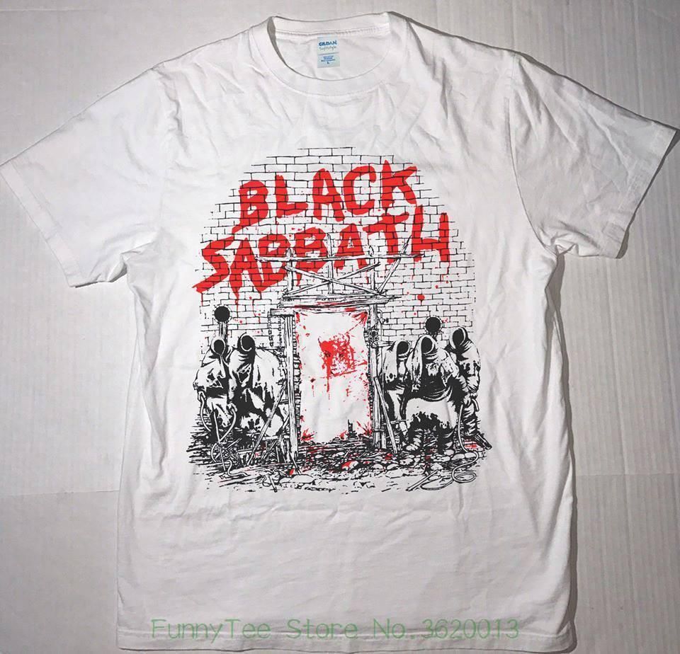 Hot Vtg Black Sabbath Mob Rules Tour New White T Shirt Reprint Us Sz Az Vintage T Shirt Cute T Shirts From Lijian047 12 08 Dhgate Com