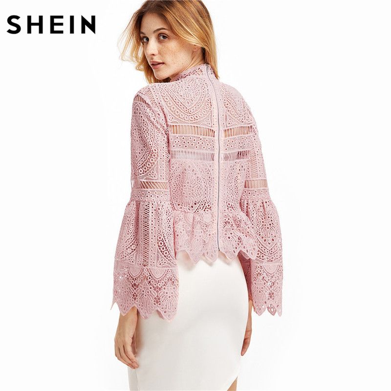 shein blusas femininas manga longa