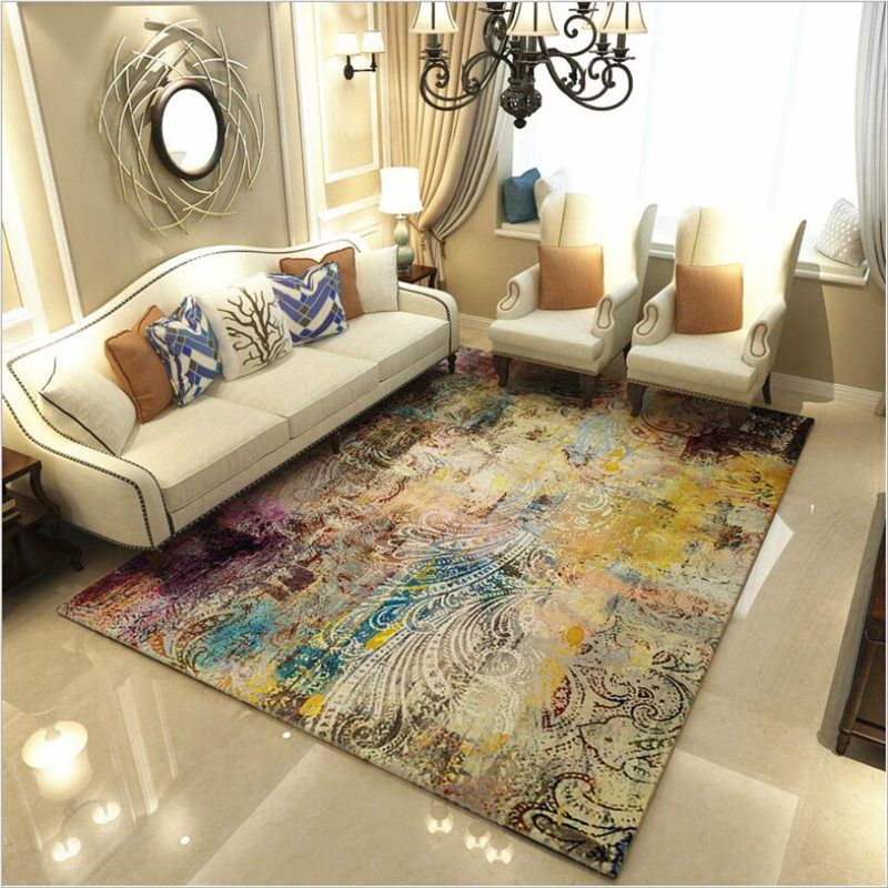 Aovoll Creative Design Soft Carpets For Living Room Bedroom Kid Rugs Home Carpet Floor Door Mat Abstract Modern Fashion Area Rug Car Carpet