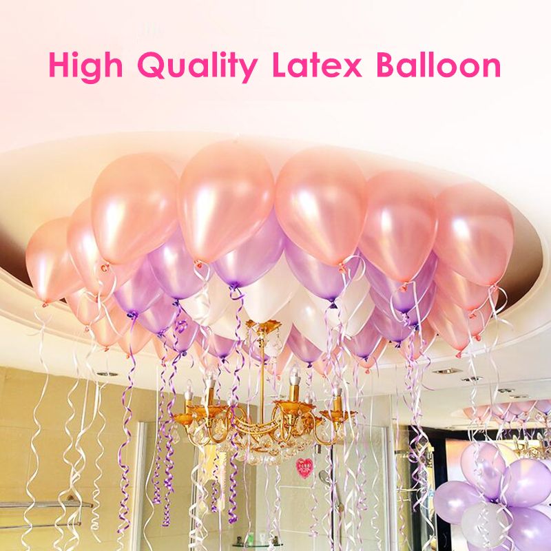 10inch 2 2g Pearl Latex Balloon Air Ball Happy Birthday Party