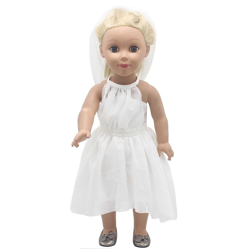 American Girl Doll Clothes White Wedding Bride Wedding Dresses For