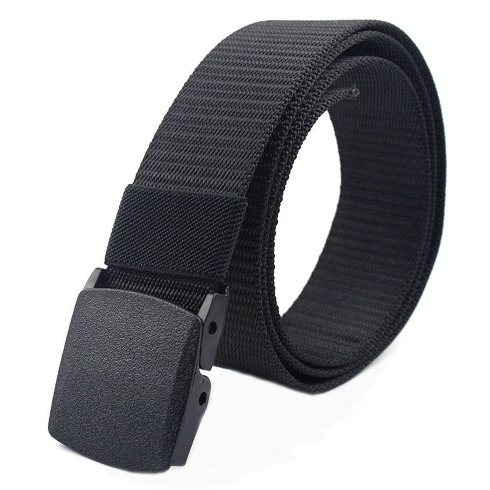 men's nylon belt with plastic buckle