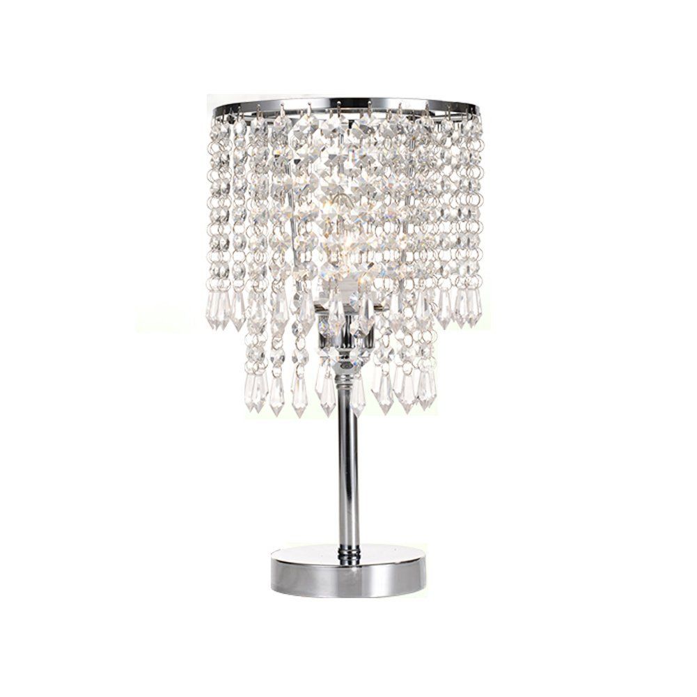 Whole Stylish And Brand Chrome Round Crystal Chandelier Bedroom Nightstand Table Lamp Led Night Light Bedside Desk Lamps For Wedding Living Room Dining Dhgate Com Light Bedside Desk Lamps, Bedside Table Chandelier Lamps