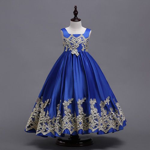 royal blue and yellow flower girl dresses