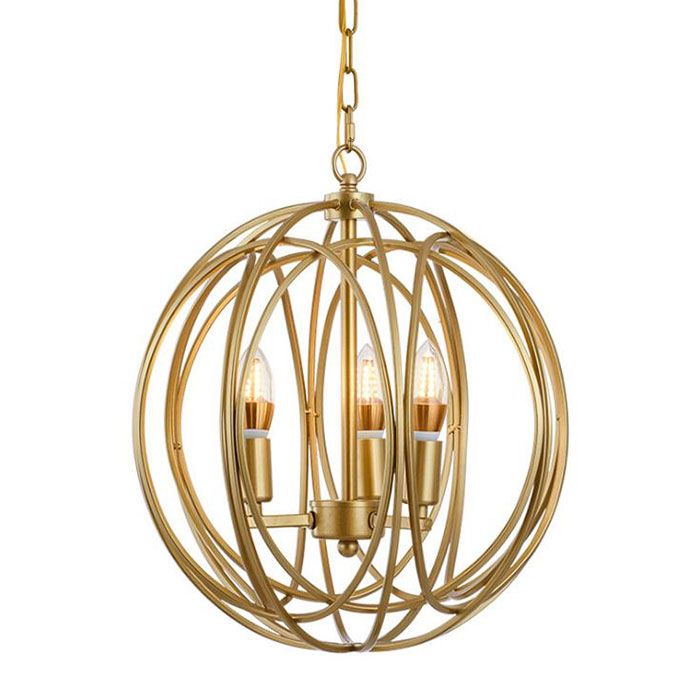 Industrial Style Gold Globe Pendant Lights Europe Metal 3 Light 4 Res American Retro Dining Room Island Lamp Canada 2020 From Gylighting0717 Cad 185 05 Dhgate - Gold Globe Pendant Light Canada