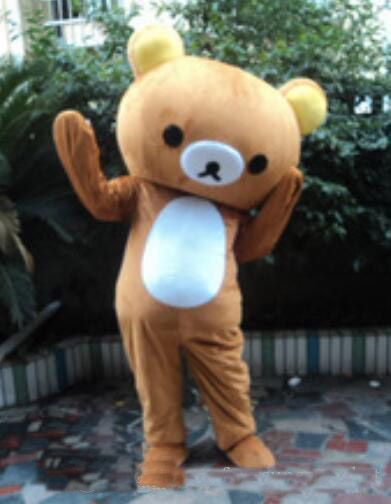 2018 alta calidad trajes de la mascota de Rilakkuma osos del oso de peluche envío gratis
