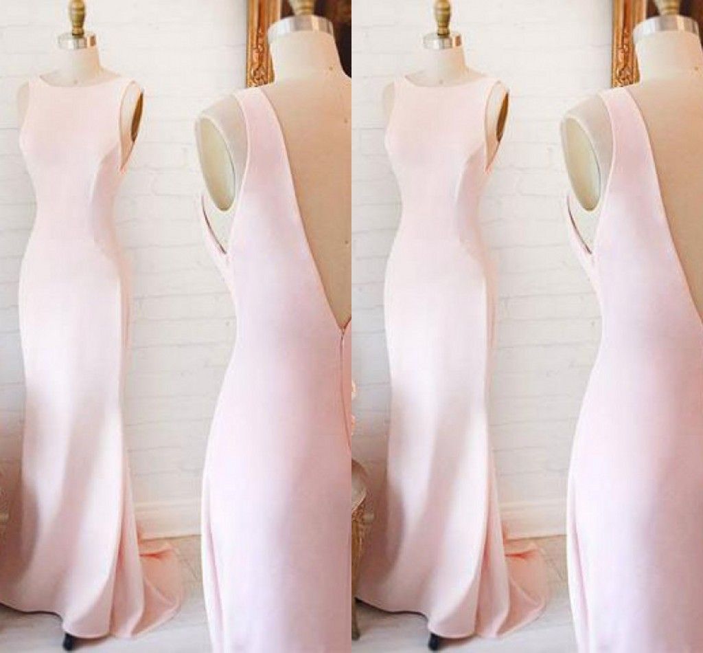 Großhandel Stilvolle Und Einfache Prom Kleider Jewel Mermaid Kleider Eng Anliegende Ärmellose Reißverschluss Elastische Satin Sweep Zug Langen Rock Großhandel Stilvolle Und Einfache Prom Kleider Jewel Mermaid Kleider Eng Anliegende Ärmellose Reißverschluss Elastische Satin Sweep Zug Langen Rock