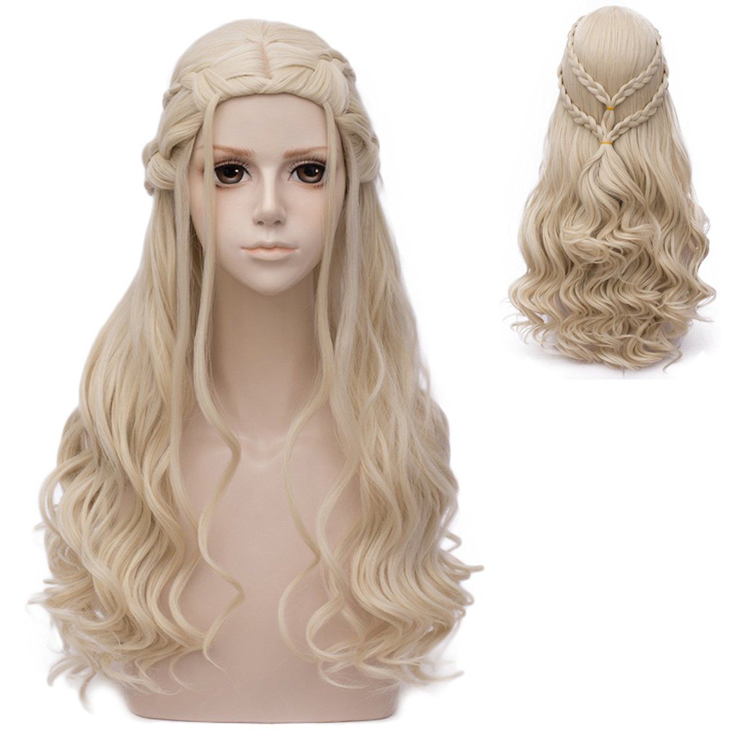 perruque blonde cosplay