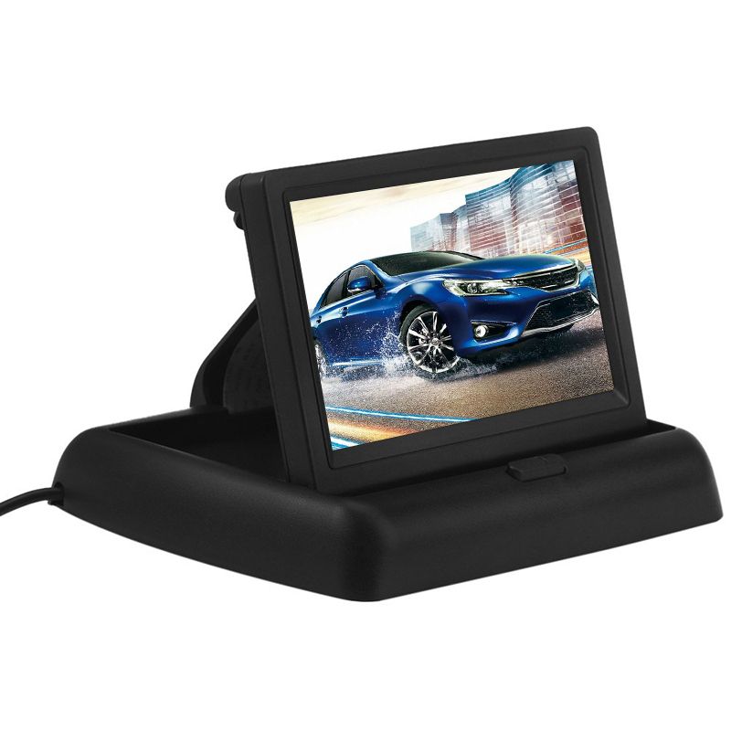 4.3inch Car Video Player HD Foldable Car Monitors TFT LCD Display Rear
