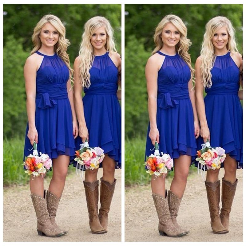 plus size knee length bridesmaid dresses
